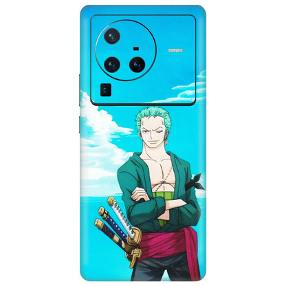 VIVO Z/V/X/T/U/S Series Phone Skins (All Models) - Cool Swordman Zoro Anime - Matte Finish (M-143) Vivo X80 Pro (5G)