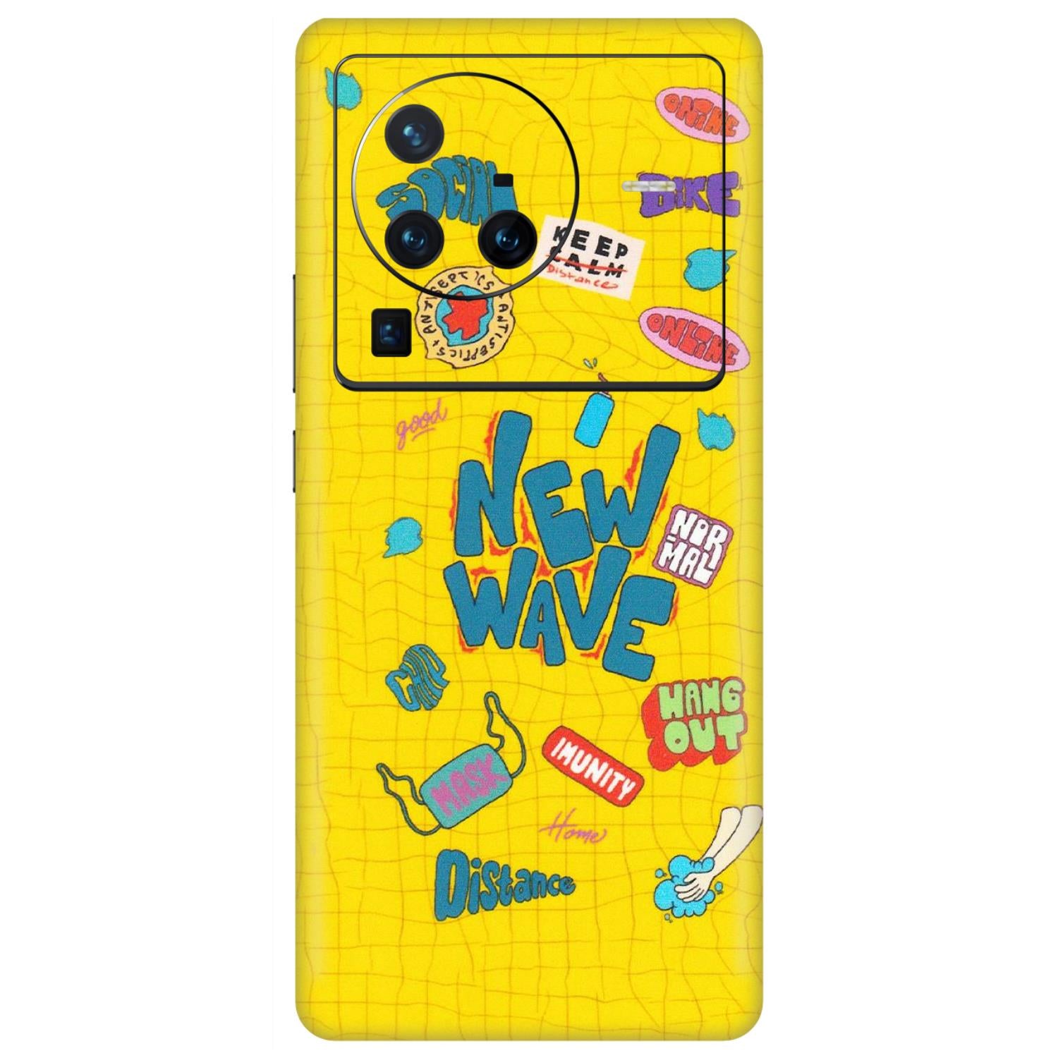 VIVO Z/V/X/T/U/S Series Phone Skins (All Models) - New Wave Life - Matte Finish (M-17) Vivo X80 Pro (5G)