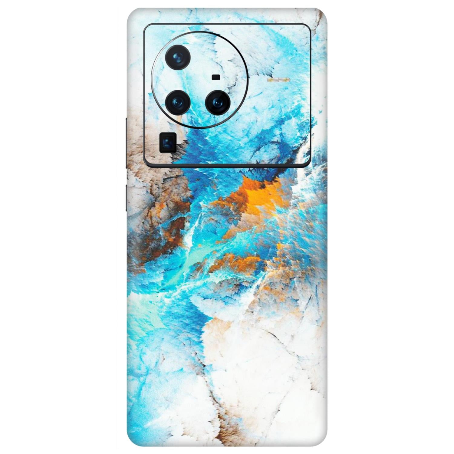 VIVO Z/V/X/T/U/S Series Phone Skins (All Models) - Blue Waves Abstract - Matte Finish (M-19) Vivo X80 Pro (5G)