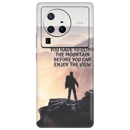 VIVO Z/V/X/T/U/S Series Phone Skins (All Models) - Motivational Hiking Mountain - Matte Finish (M-28) Vivo X80 Pro (5G)