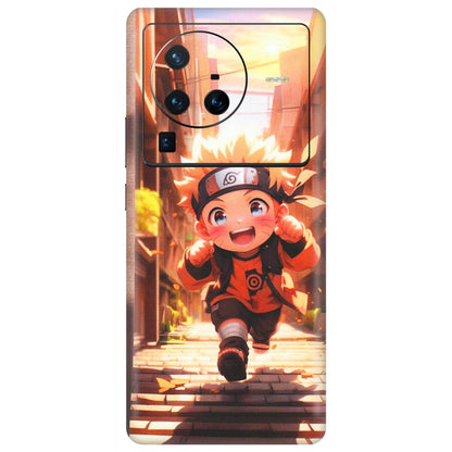 VIVO Z/V/X/T/U/S Series Phone Skins (All Models) - Naruto Cute Toon Running - Matte Finish (M-04) Vivo X80 Pro (5G)