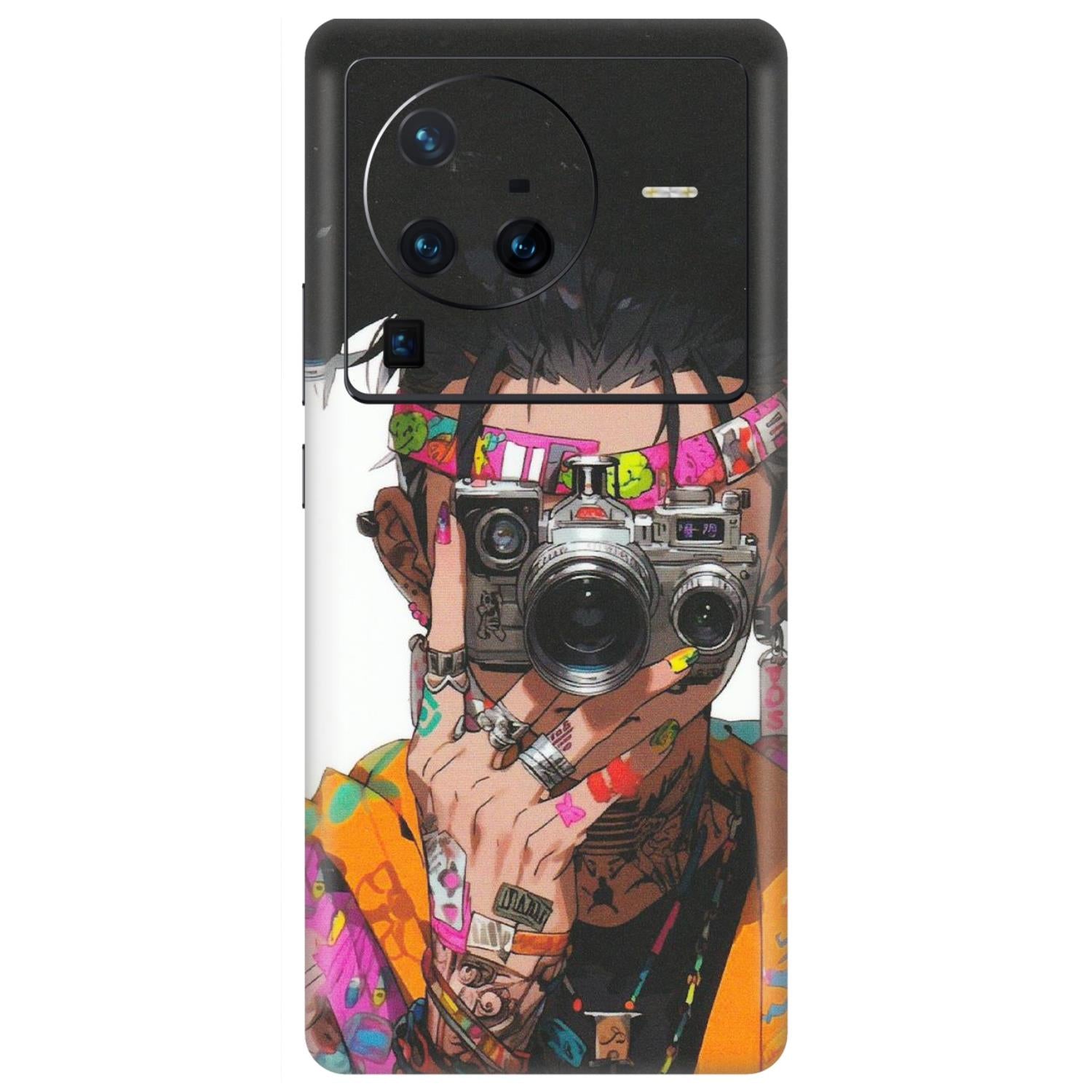 VIVO Z/V/X/T/U/S Series Phone Skins (All Models) - Camera Lover Girl - Matte Finish (M-09) Vivo X80 Pro (5G)