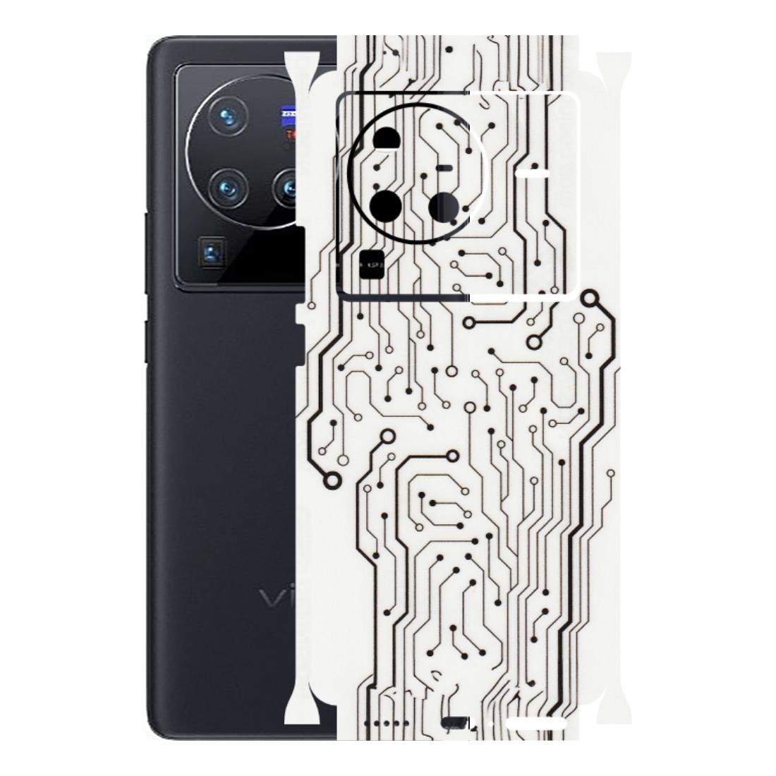 VIVO Z/V/X/T/U/S Series Phone Skins (All Models) - Tech Circuits - Transparent Finish (T-03) Vivo X80 Pro (5G)