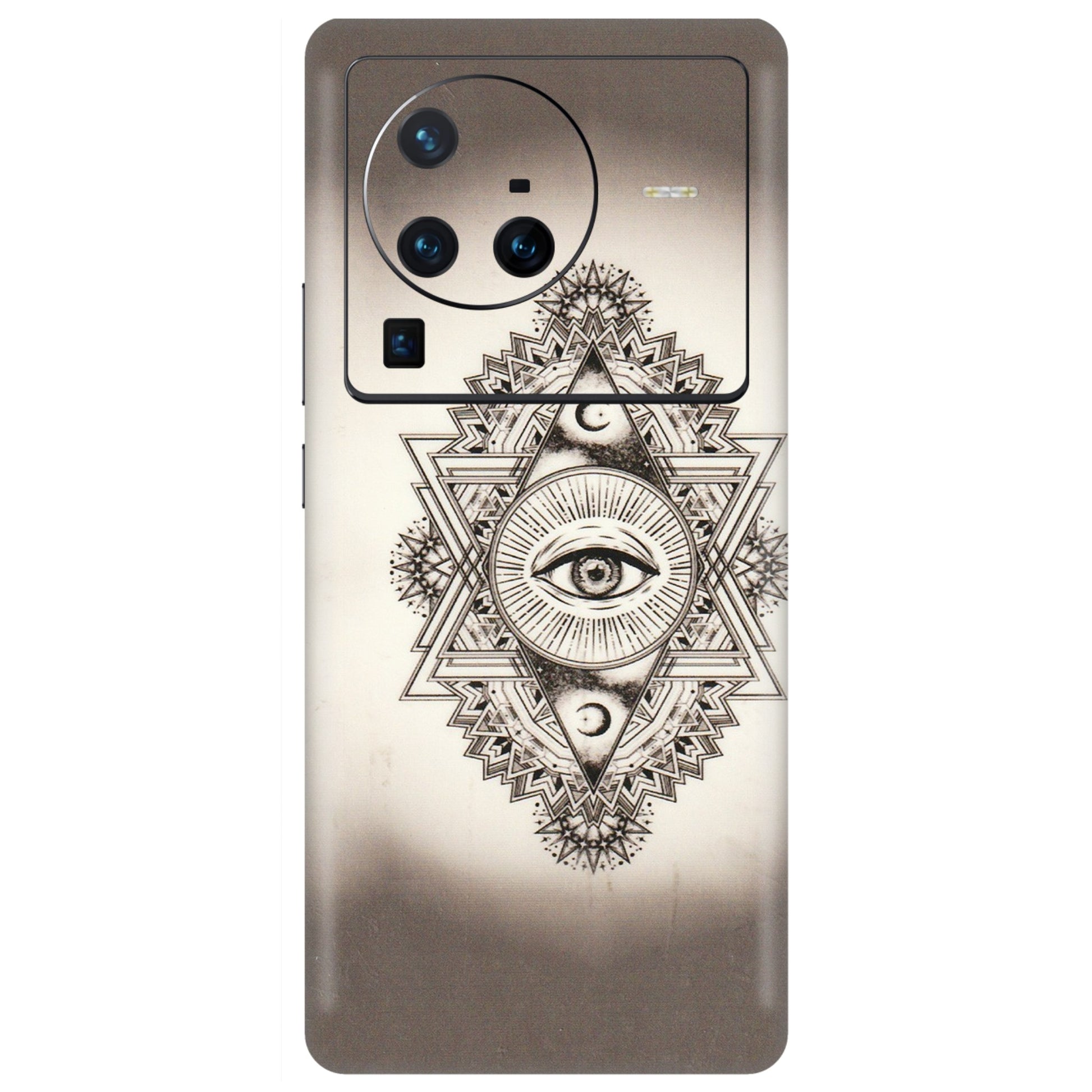 VIVO Z/V/X/T/U/S Series Phone Skins (All Models) - Illuminati Great Eye - Transparent Finish (T-14) Vivo X80 Pro (5G)
