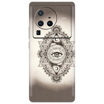 VIVO Z/V/X/T/U/S Series Phone Skins (All Models) - Illuminati Great Eye - Transparent Finish (T-14) Vivo X80 Pro (5G)