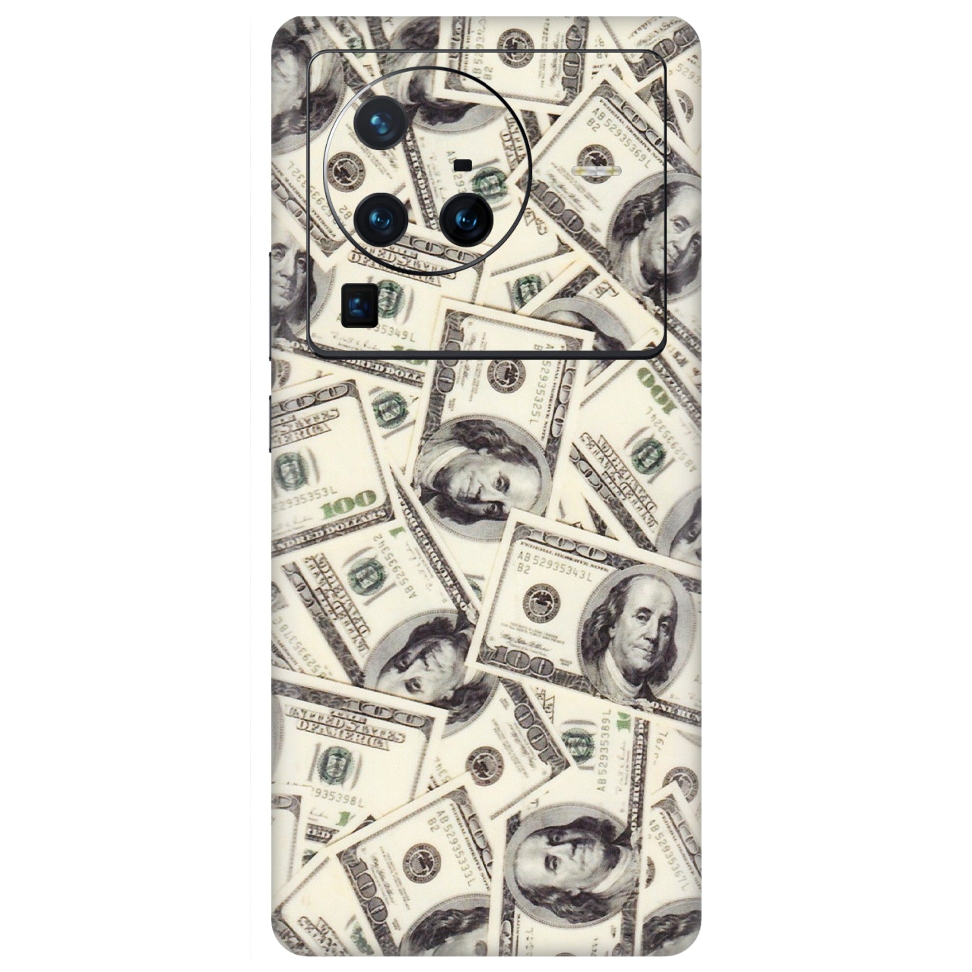 VIVO Z/V/X/T/U/S Series Phone Skins (All Models) - Dollar Lover - Transparent Finish (T-17) Vivo X80 Pro (5G)