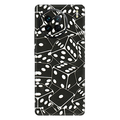 VIVO Z/V/X/T/U/S Series Phone Skins (All Models) - Big Black Dices - 3D Embossed Finish (L-106) Vivo X90