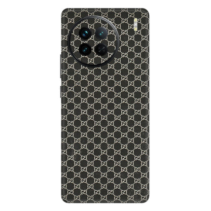 VIVO Z/V/X/T/U/S Series Phone Skins (All Models) - Black G Print - 3D Embossed Finish (L-109) Vivo X90