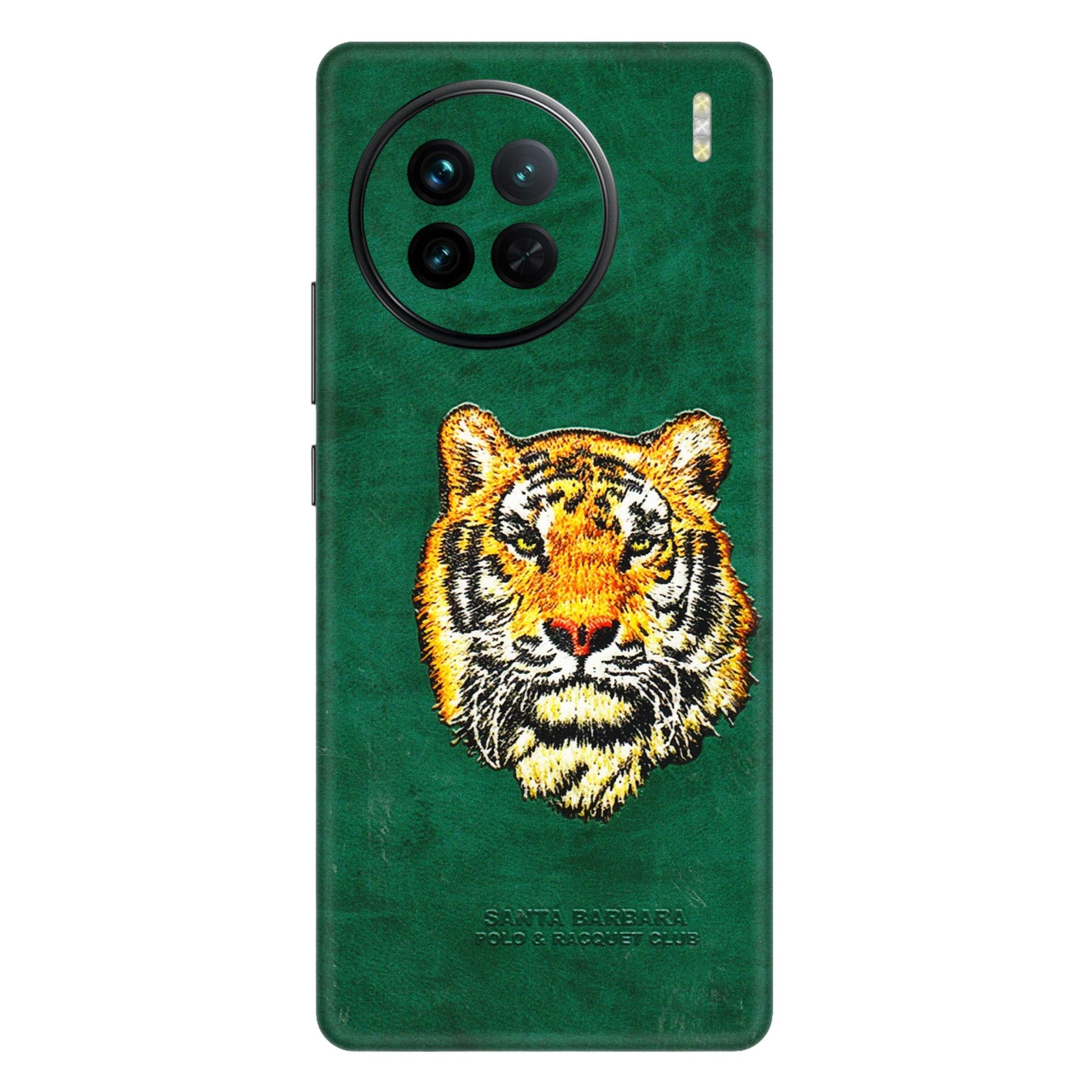 VIVO Z/V/X/T/U/S Series Phone Skins (All Models) - Leather Feel Tiger - 3D Embossed Finish (L-111) Vivo X90