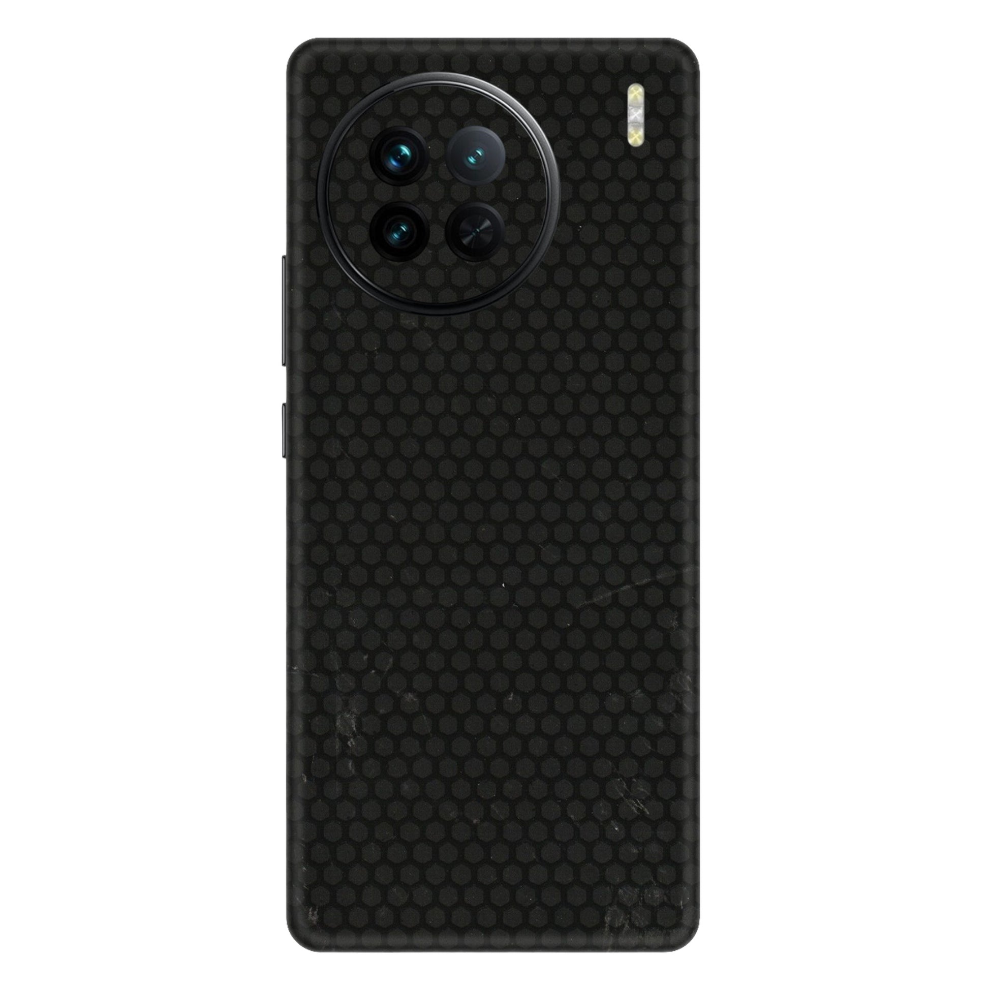 VIVO Z/V/X/T/U/S Series Phone Skins (All Models) - Black honeycomb - 3D Embossed Finish (L-114) Vivo X90