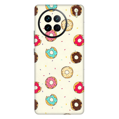 VIVO Z/V/X/T/U/S Series Phone Skins (All Models) - Mini Donuts Doodle Art - 3D Embossed Finish (L-122) Vivo X90
