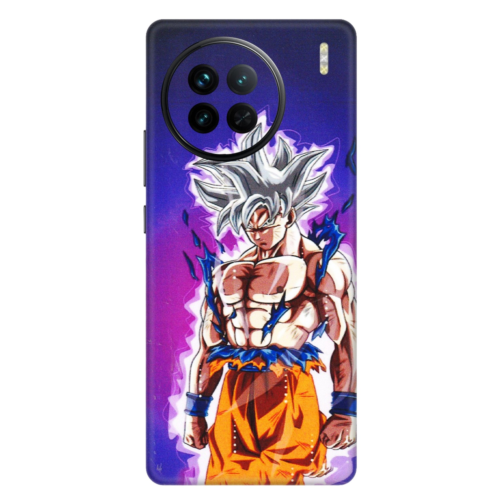 VIVO Z/V/X/T/U/S Series Phone Skins (All Models) - Goku Purple Anime - 3D Embossed Finish (L-147) Vivo X90