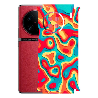 VIVO Z/V/X/T/U/S Series Phone Skins (All Models) - Abstract Swirl - 3D Embossed Finish (L-150) Vivo X90