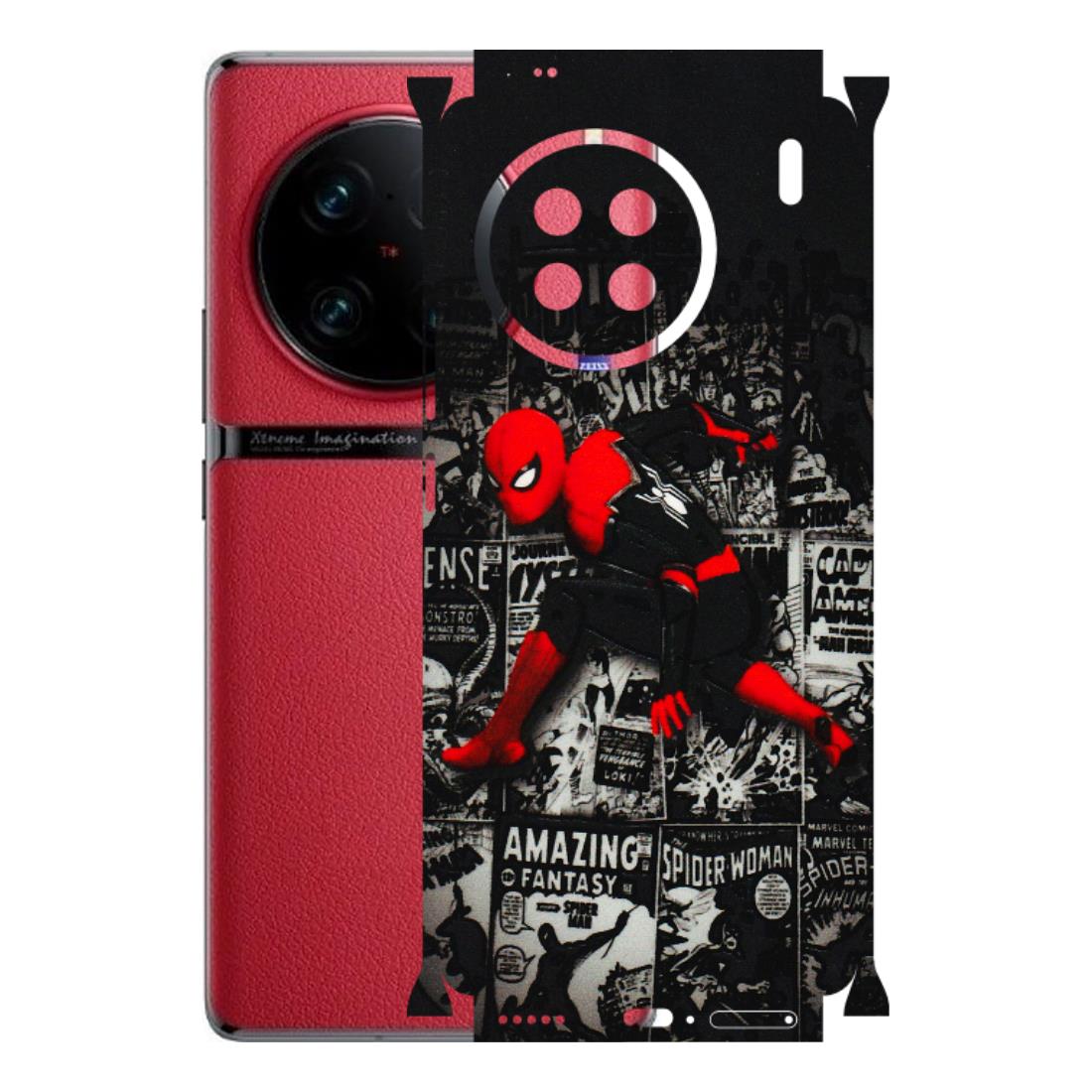 VIVO Z/V/X/T/U/S Series Phone Skins (All Models) - SpiderMan New - 3D Embossed Finish (L-162) Vivo X90