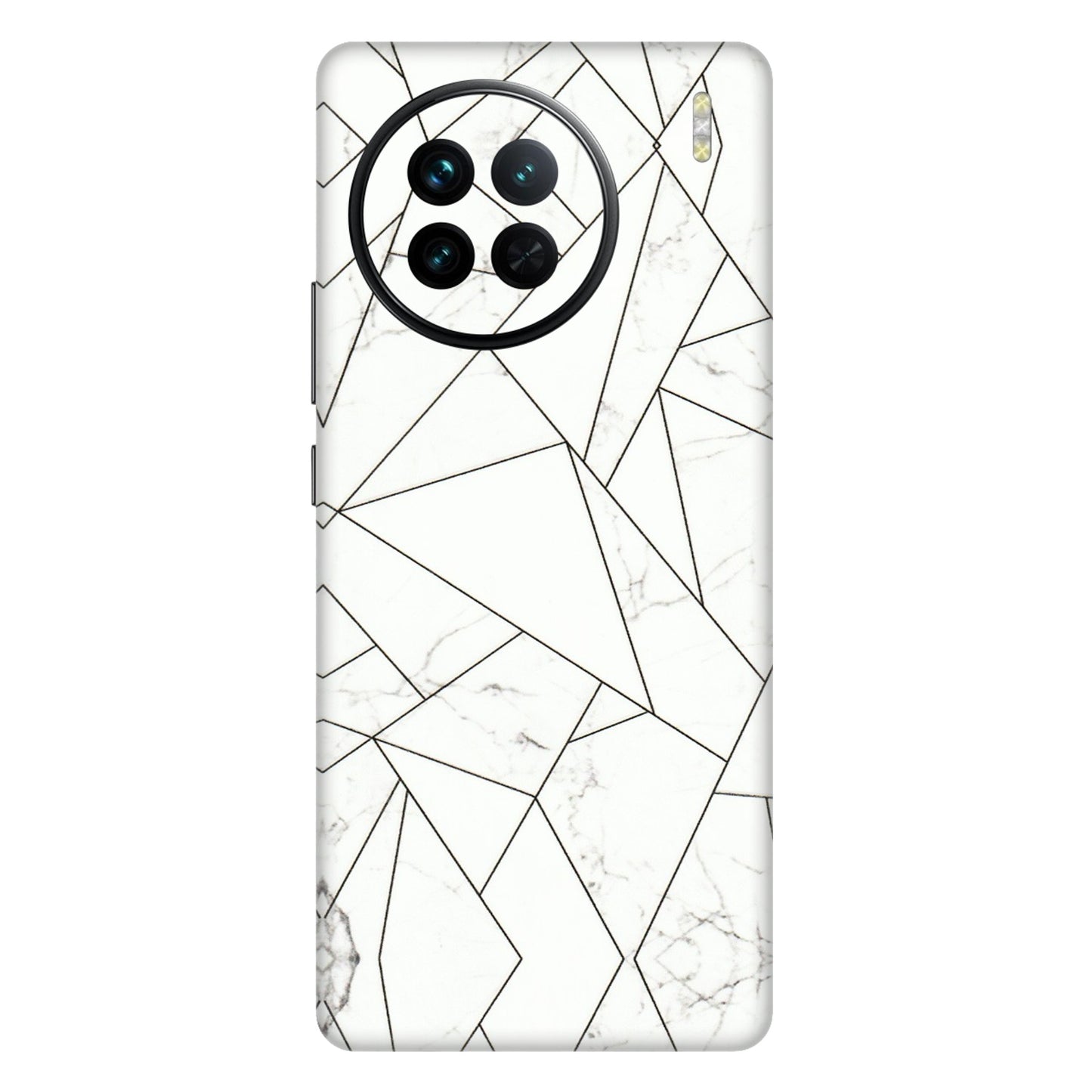 VIVO Z/V/X/T/U/S Series Phone Skins (All Models) - Luxury White Marble Effect - 3D Embossed Finish (L-168) Vivo X90