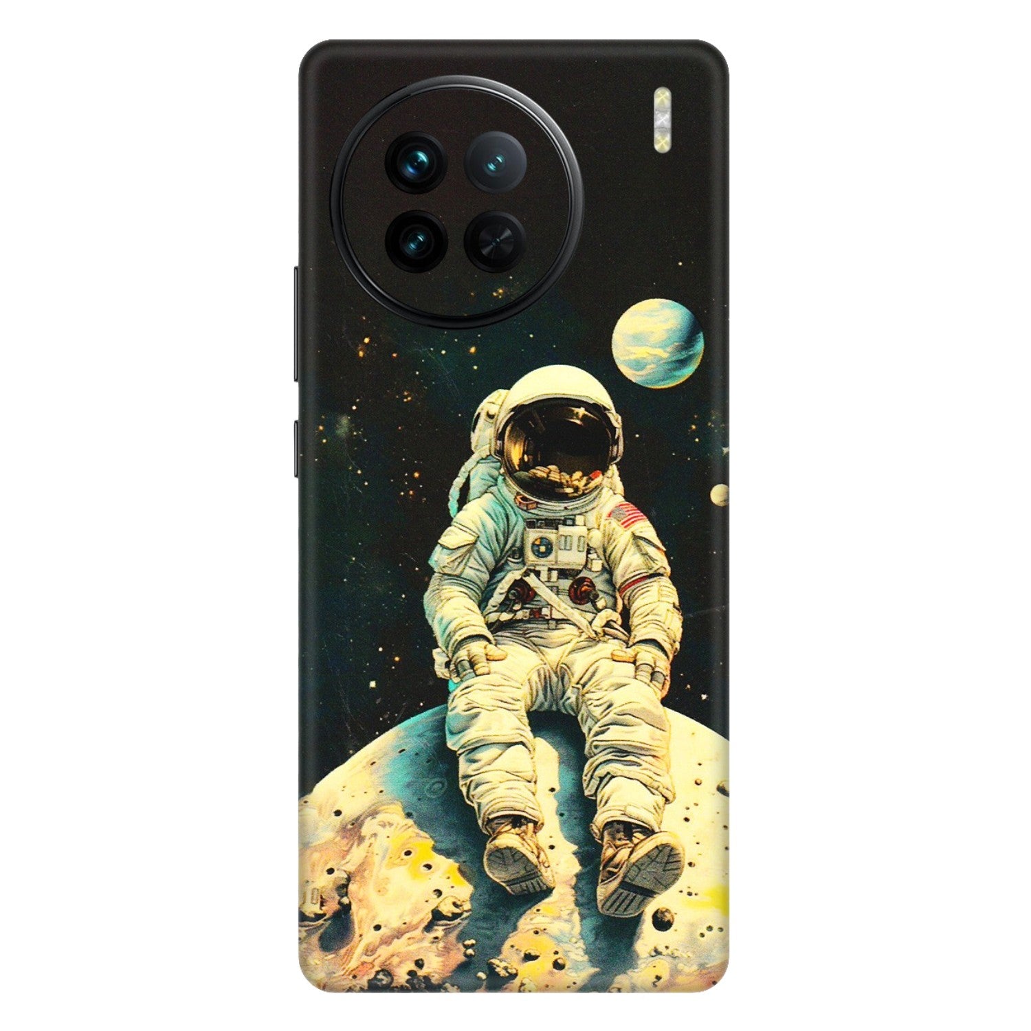 VIVO Z/V/X/T/U/S Series Phone Skins (All Models) - Astronaut in Space - 3D Embossed Finish (L-16) Vivo X90