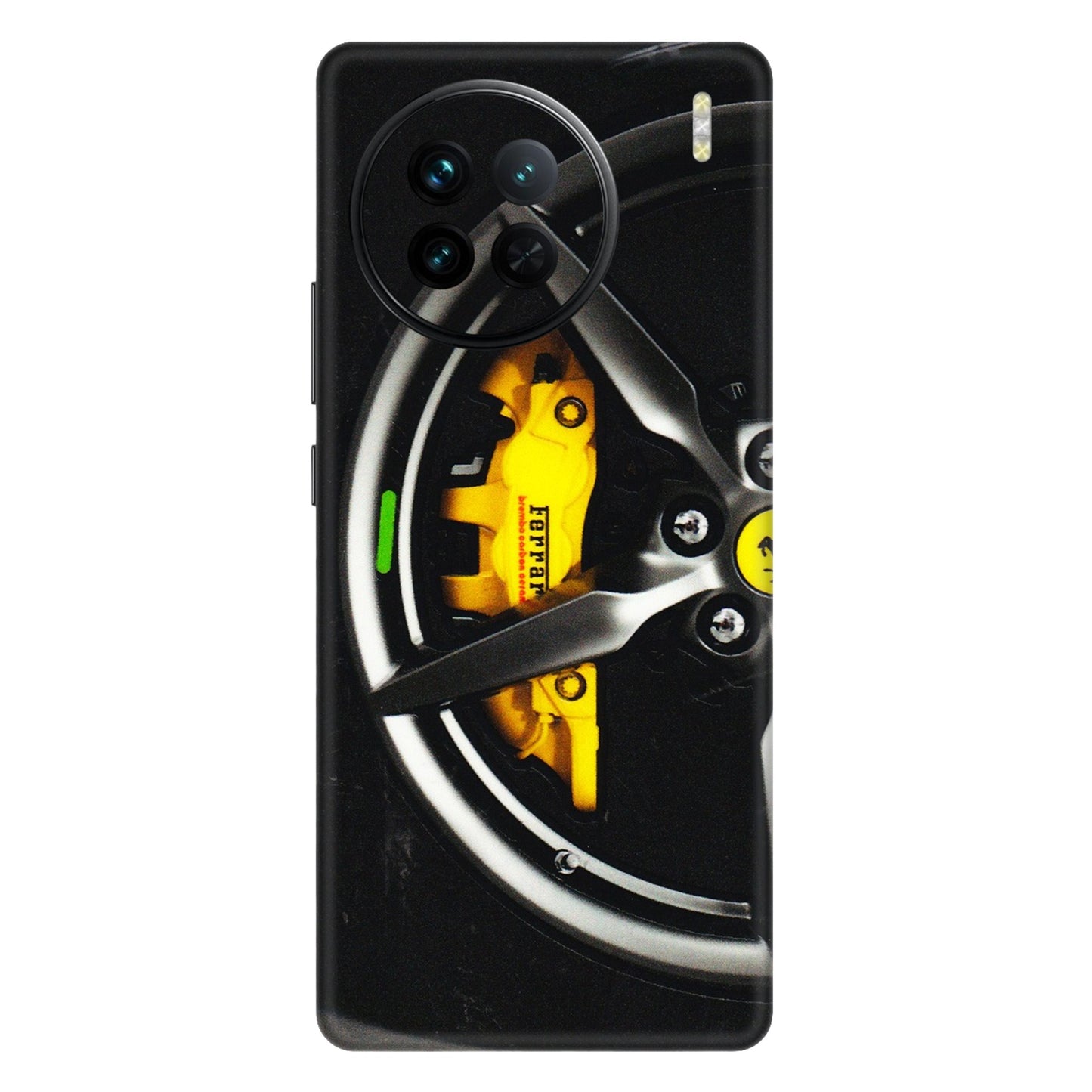 VIVO Z/V/X/T/U/S Series Phone Skins (All Models) - Ferrari Wheel Alloy - 3D Embossed Finish (L-173) Vivo X90