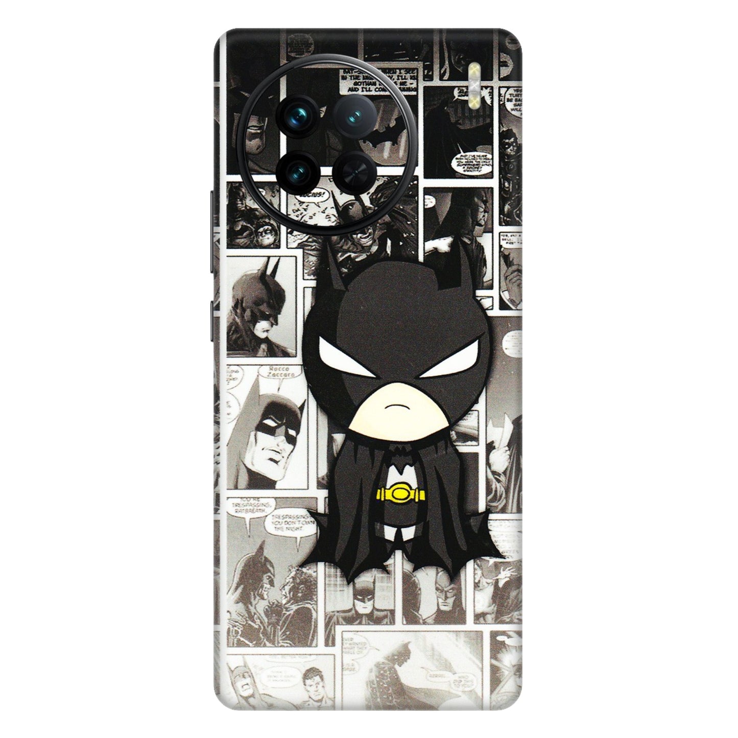 VIVO Z/V/X/T/U/S Series Phone Skins (All Models) - Toon Batman - 3D Embossed Finish (L-182) Vivo X90