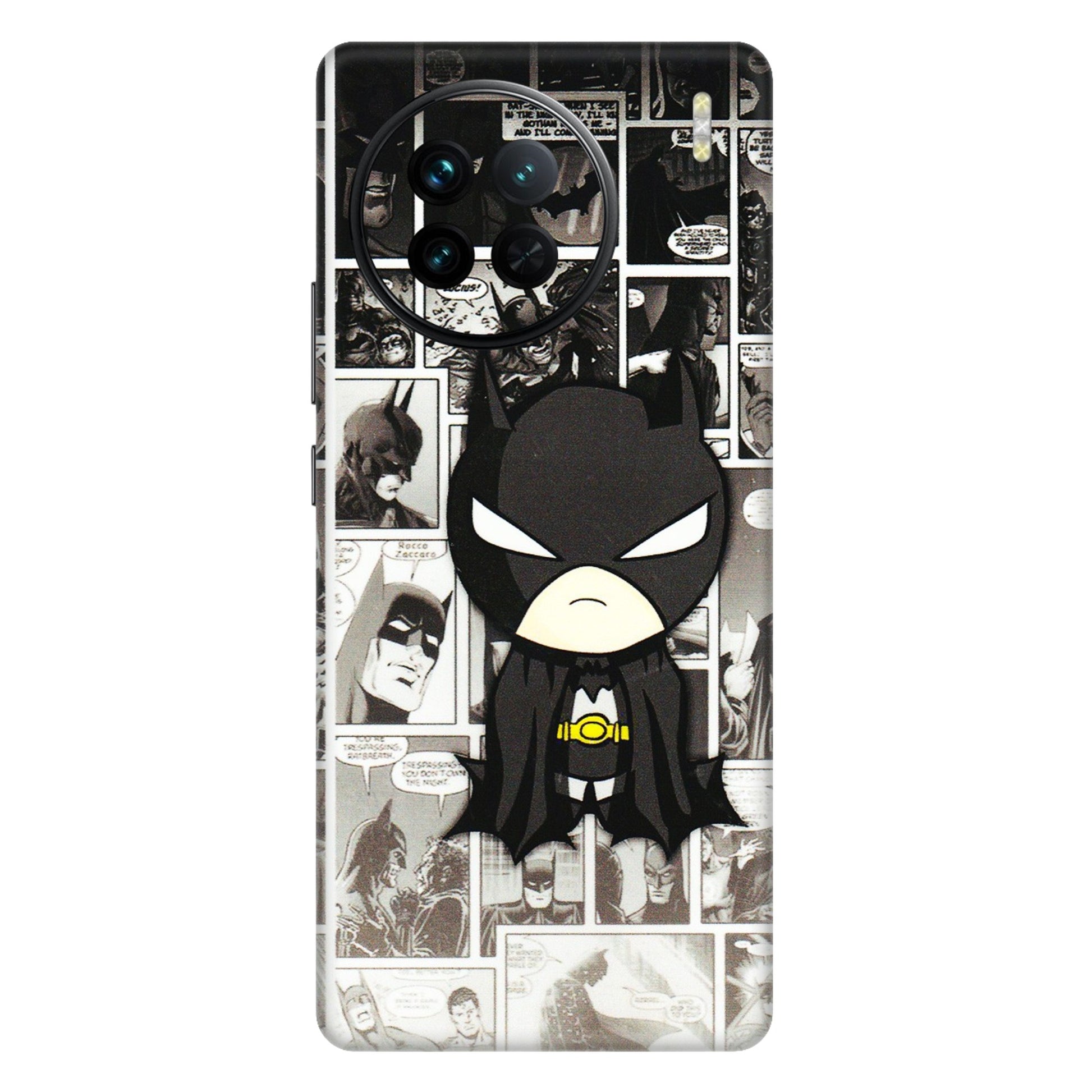 VIVO Z/V/X/T/U/S Series Phone Skins (All Models) - Toon Batman - 3D Embossed Finish (L-182) Vivo X90