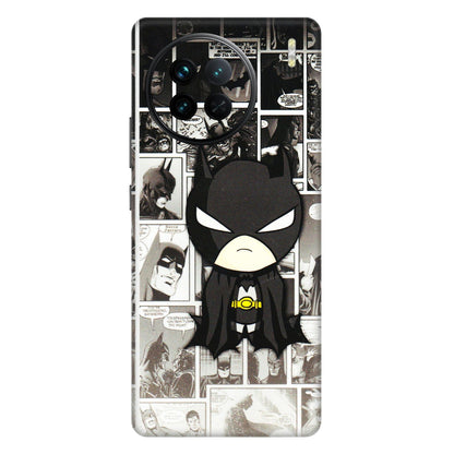 VIVO Z/V/X/T/U/S Series Phone Skins (All Models) - Toon Batman - 3D Embossed Finish (L-182) Vivo X90
