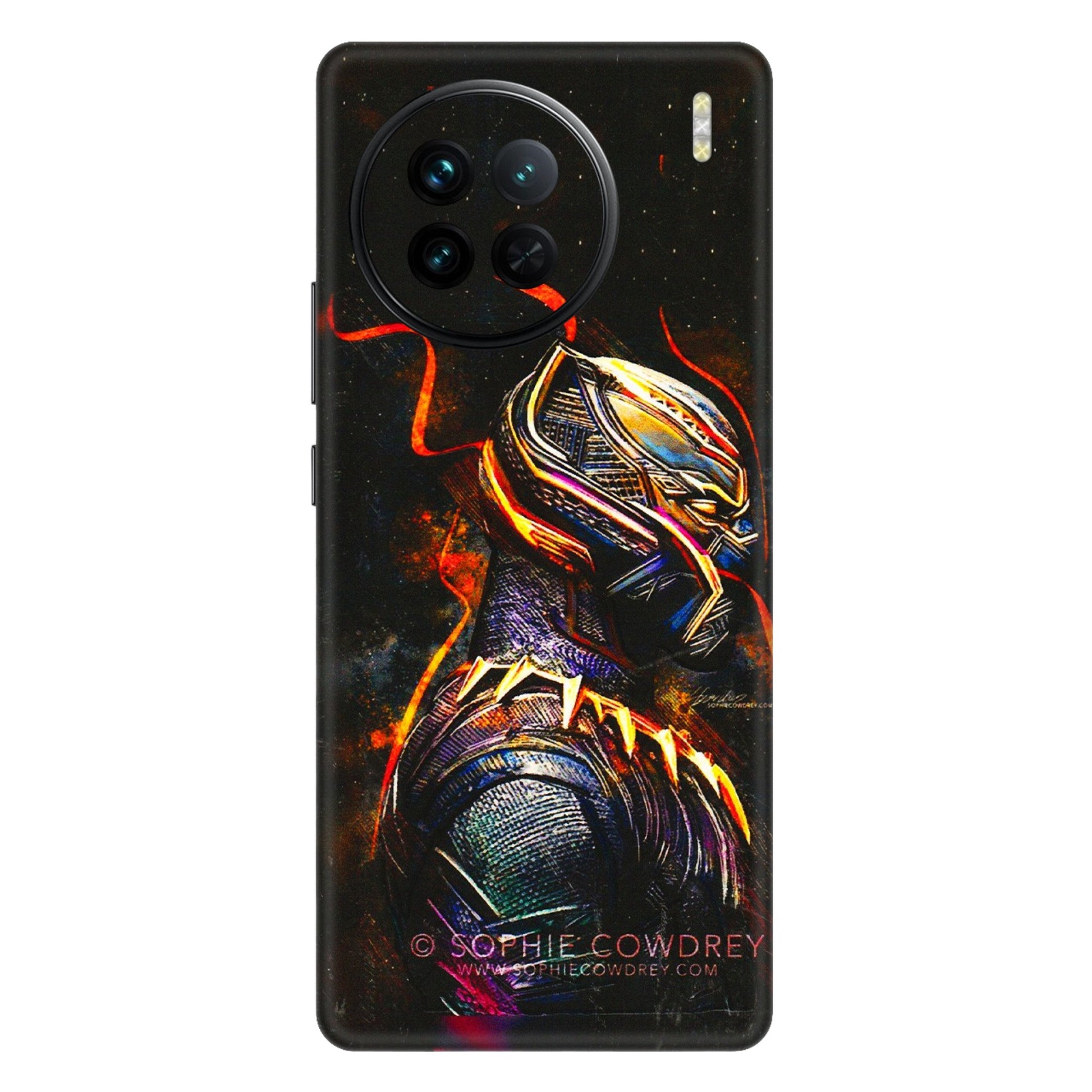 VIVO Z/V/X/T/U/S Series Phone Skins (All Models) - Black Panther - 3D Embossed Finish (L-190) Vivo X90