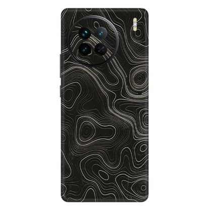 VIVO Z/V/X/T/U/S Series Phone Skins (All Models) - Black Swirl - 3D Embossed Finish (L-196) Vivo X90