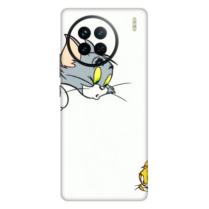 VIVO Z/V/X/T/U/S Series Phone Skins (All Models) - Cute Tom And Jerry - 3D Embossed Finish (L-220) Vivo X90