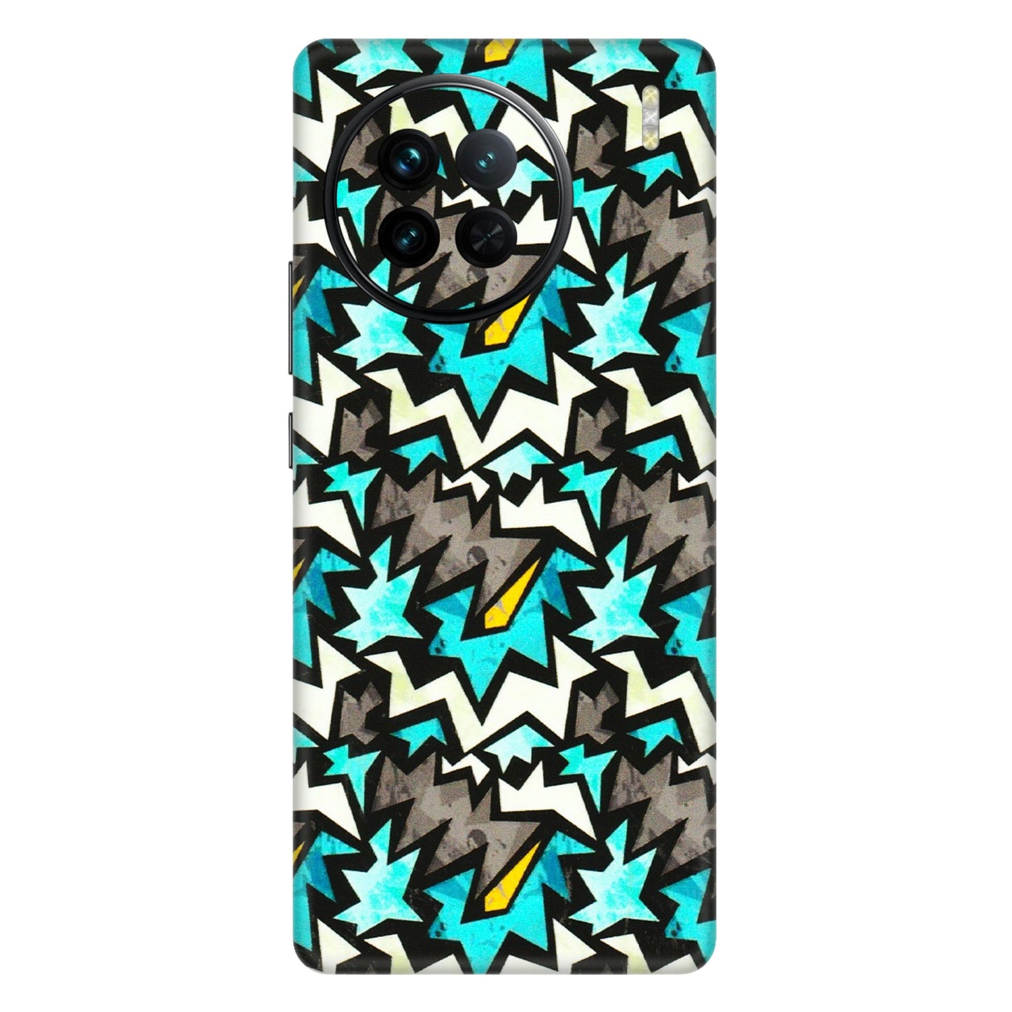 VIVO Z/V/X/T/U/S Series Phone Skins (All Models) - Funky Zig Zag - 3D Embossed Finish (L-223) Vivo X90