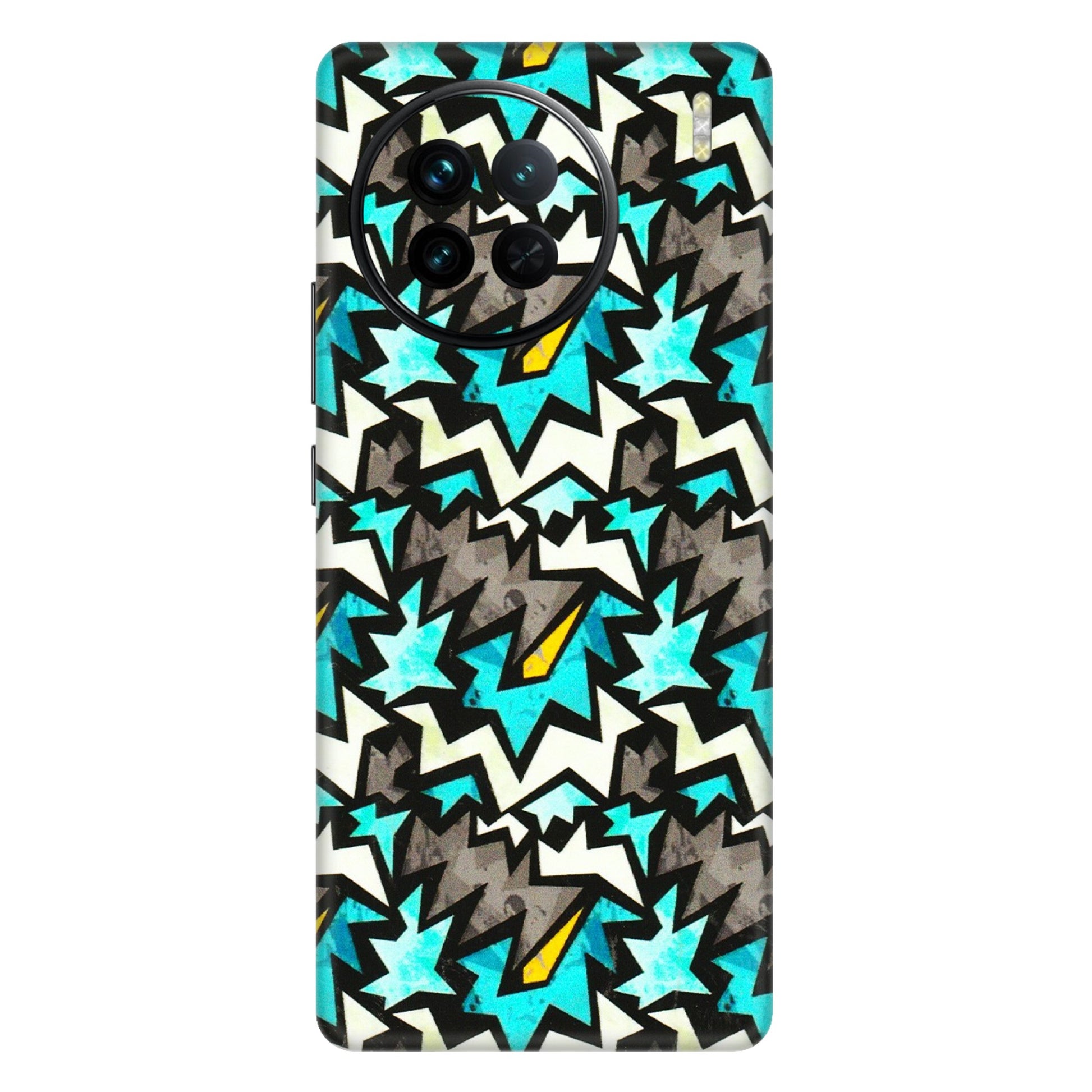 VIVO Z/V/X/T/U/S Series Phone Skins (All Models) - Funky Zig Zag - 3D Embossed Finish (L-223) Vivo X90