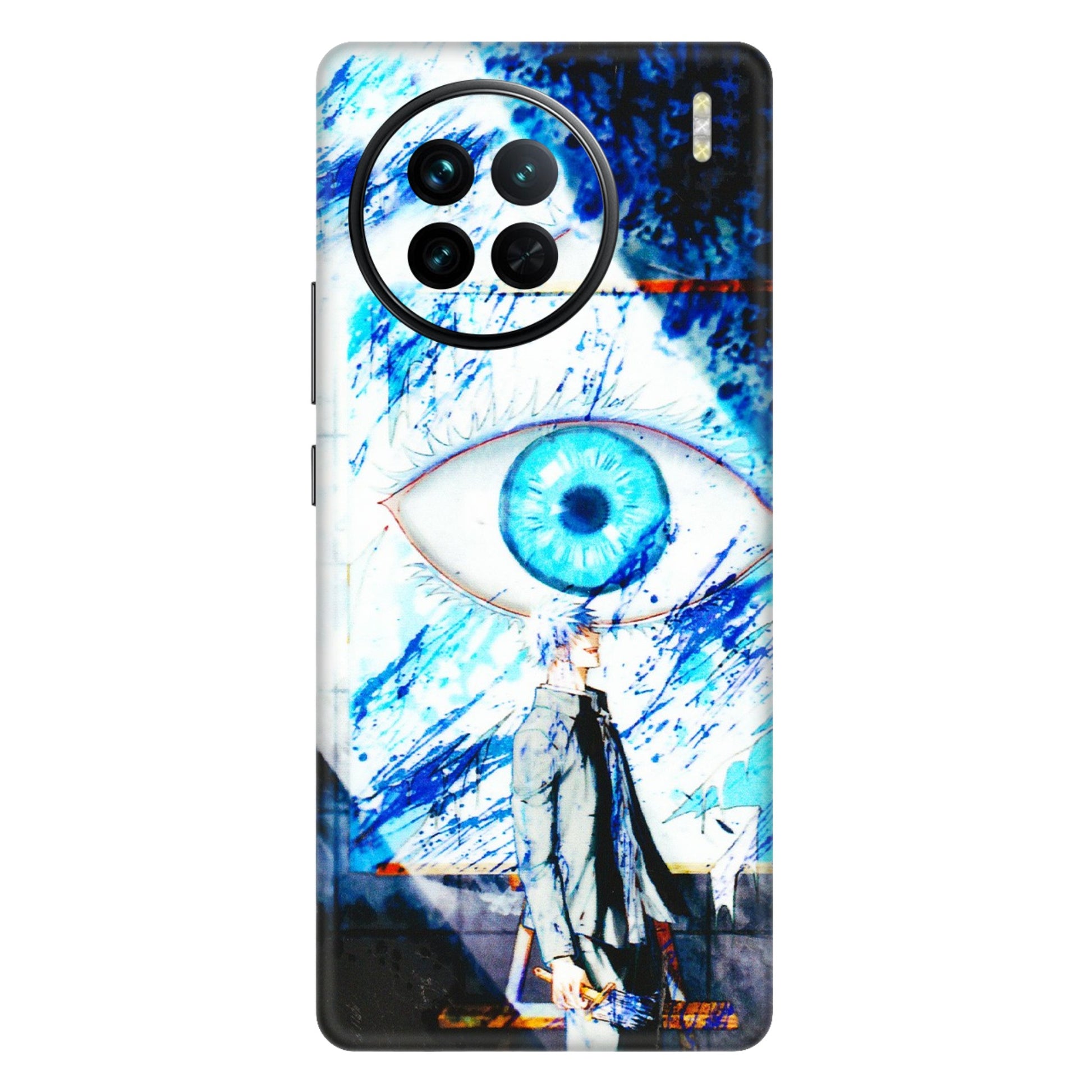 VIVO Z/V/X/T/U/S Series Phone Skins (All Models) - Gojo Satoru evil eye - 3D Embossed Finish (L-239) Vivo X90
