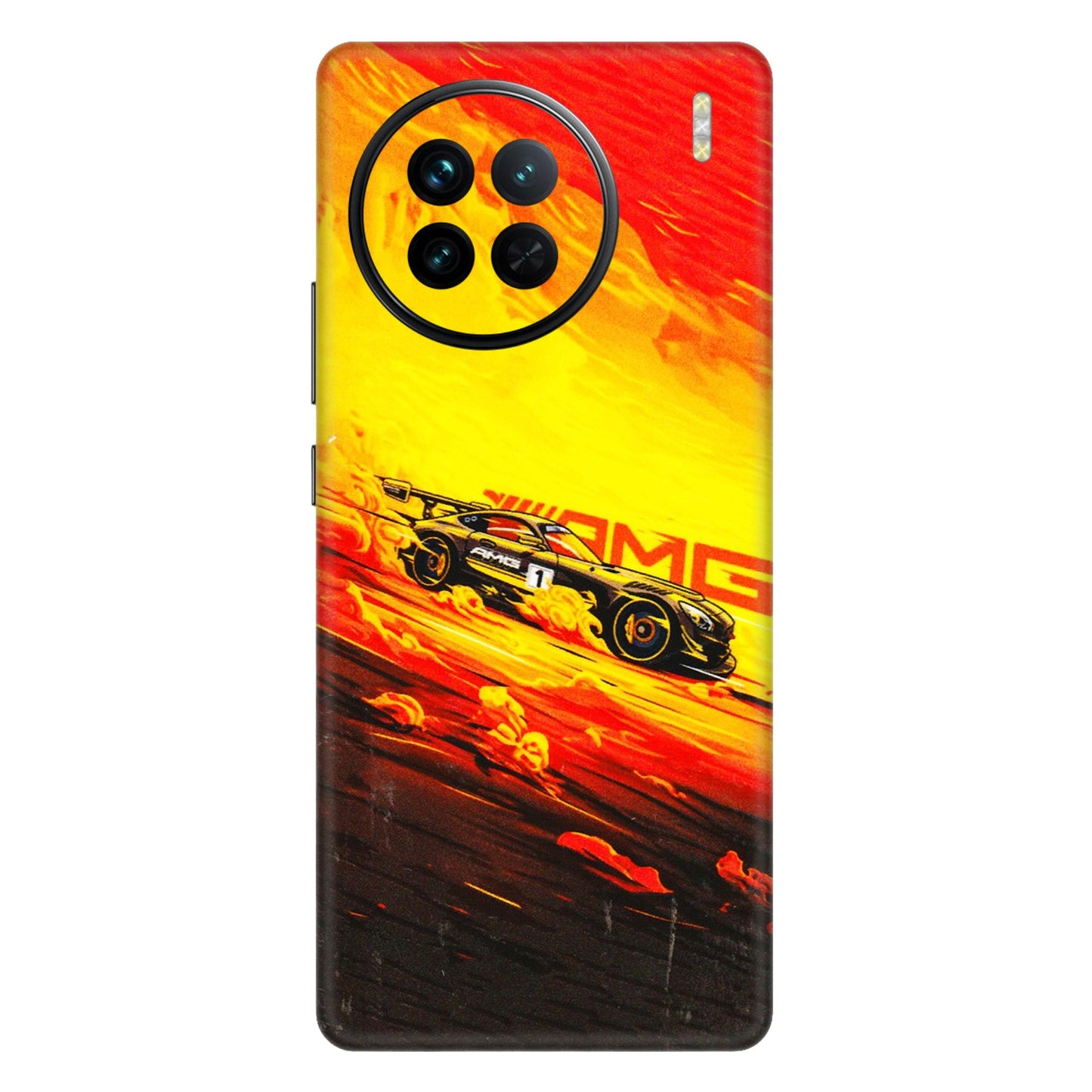 VIVO Z/V/X/T/U/S Series Phone Skins (All Models) - AMG Car Speed Cover - 3D Embossed Finish (L-256) Vivo X90