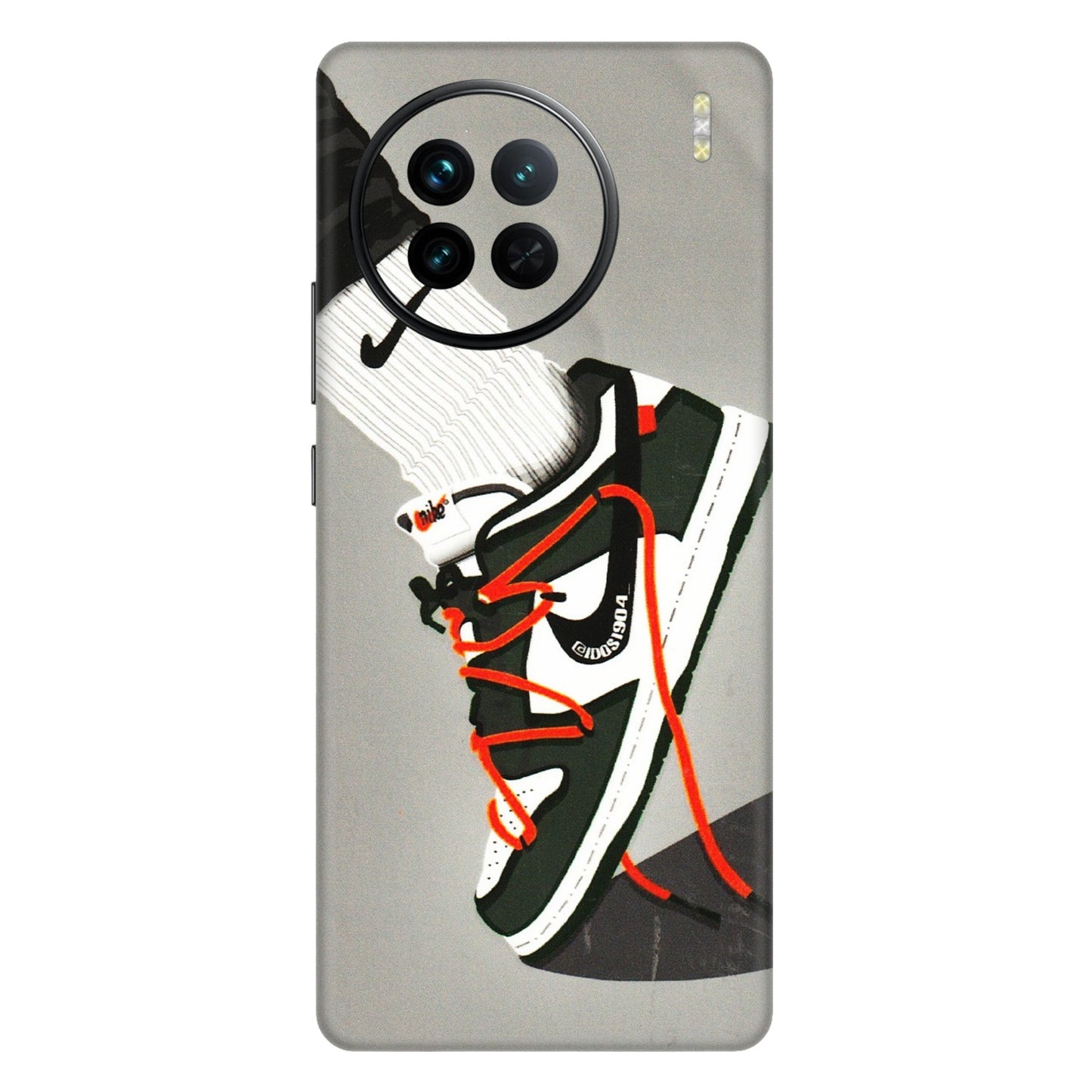 VIVO Z/V/X/T/U/S Series Phone Skins (All Models) - New Grey Sneaker - 3D Embossed Finish (L-261) Vivo X90