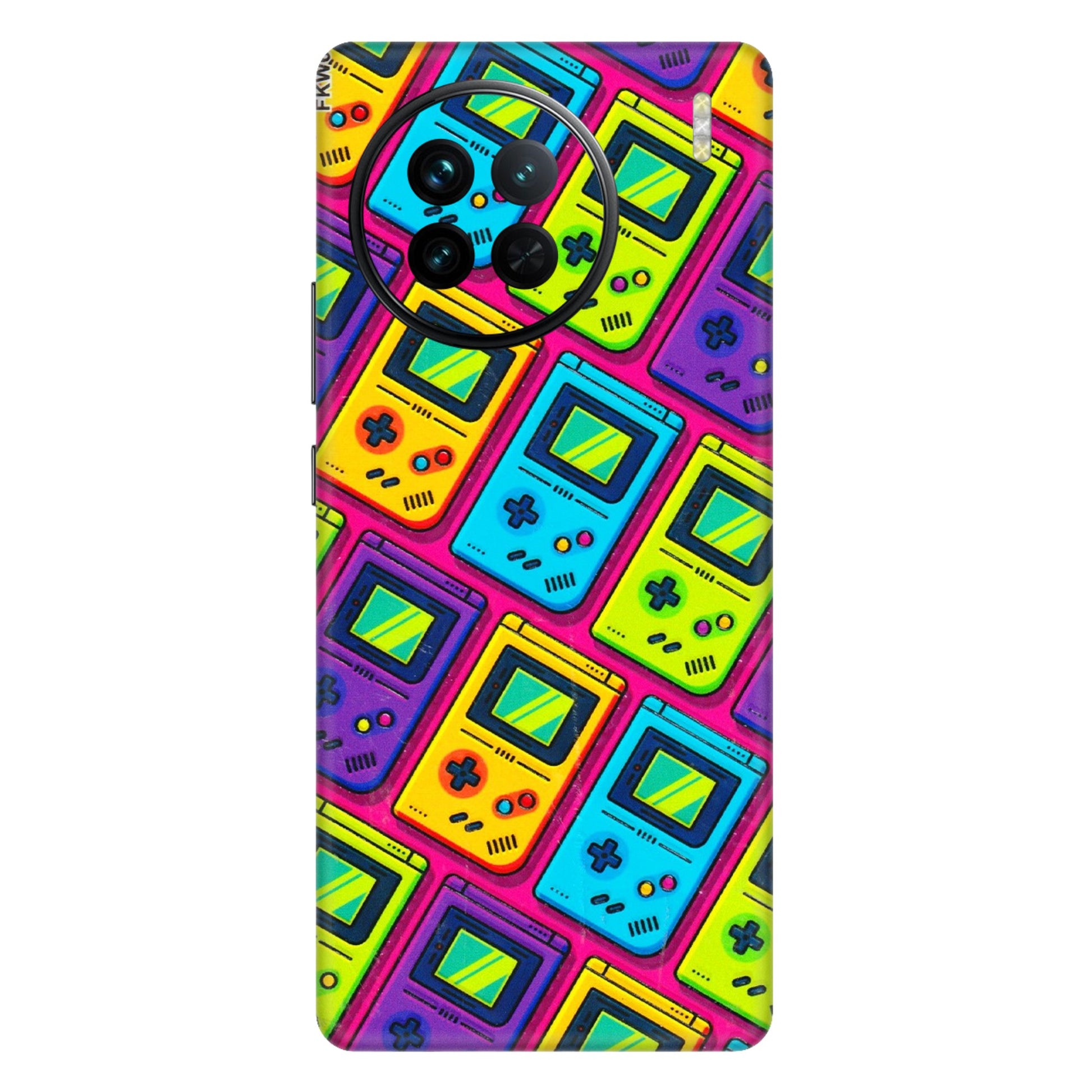 VIVO Z/V/X/T/U/S Series Phone Skins (All Models) - Gameboy Colourful - 3D Embossed Finish (L-266) Vivo X90