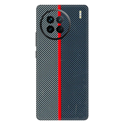 VIVO Z/V/X/T/U/S Series Phone Skins (All Models) - Blue Sober Lines - 3D Embossed Finish (L-305) Vivo X90