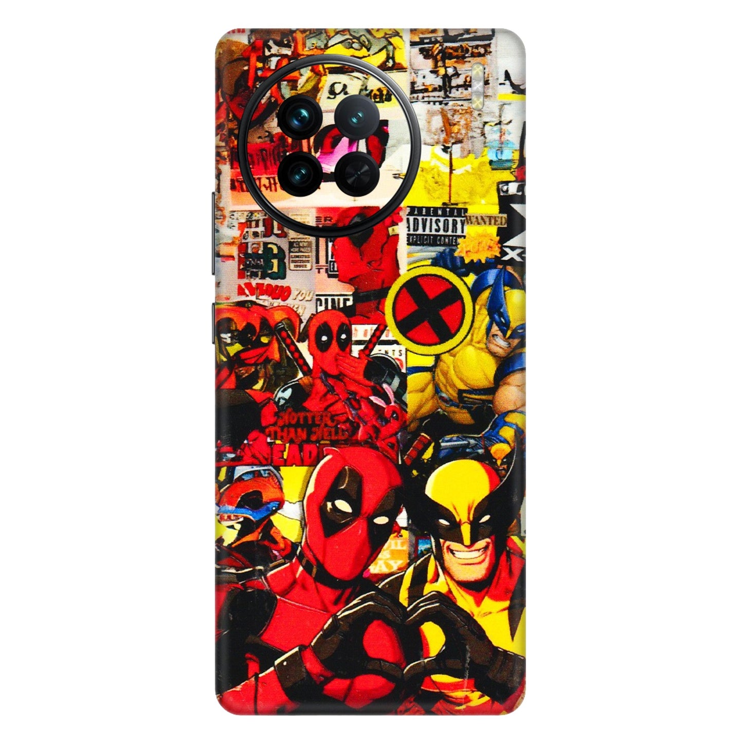 VIVO Z/V/X/T/U/S Series Phone Skins (All Models) - Spidy Wolverine - 3D Embossed Finish (L-310) Vivo X90