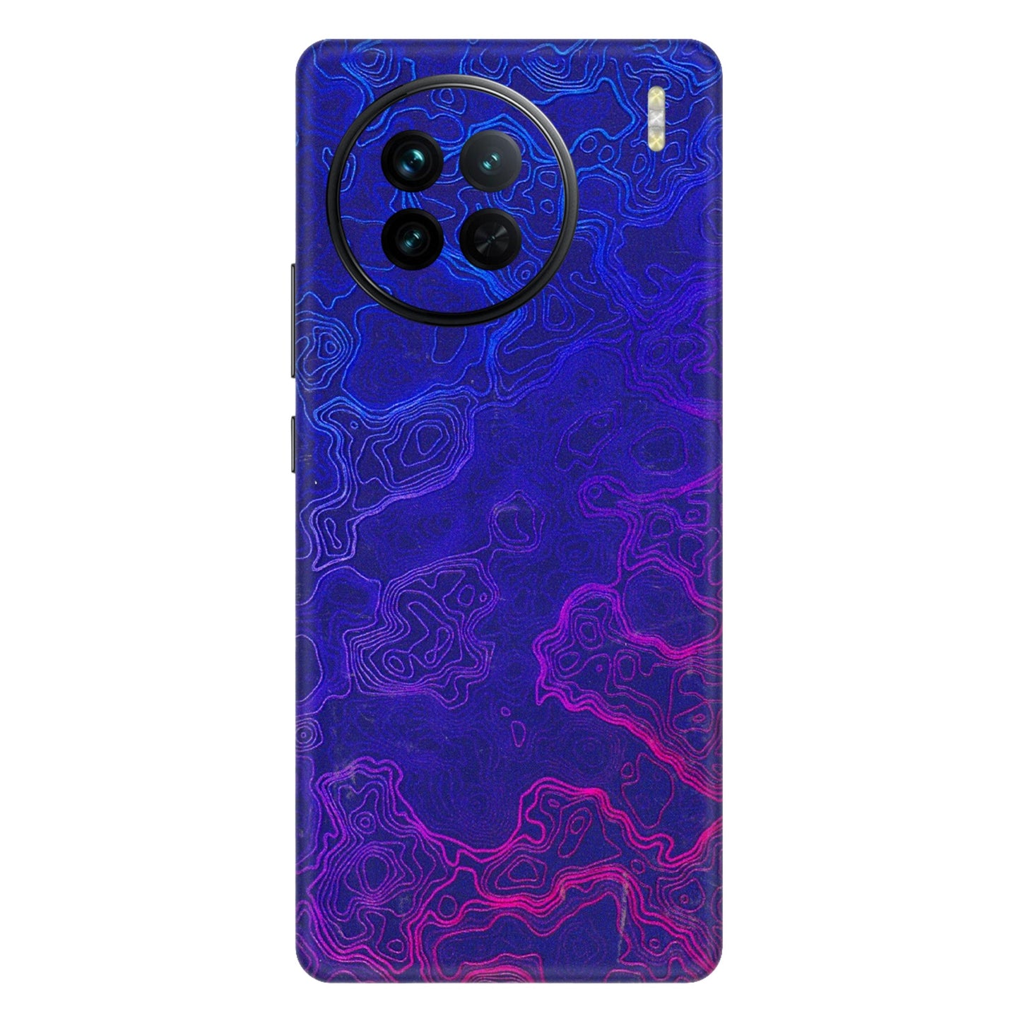 VIVO Z/V/X/T/U/S Series Phone Skins (All Models) - Purple Ripples Swirl - 3D Embossed Finish (L-314) Vivo X90