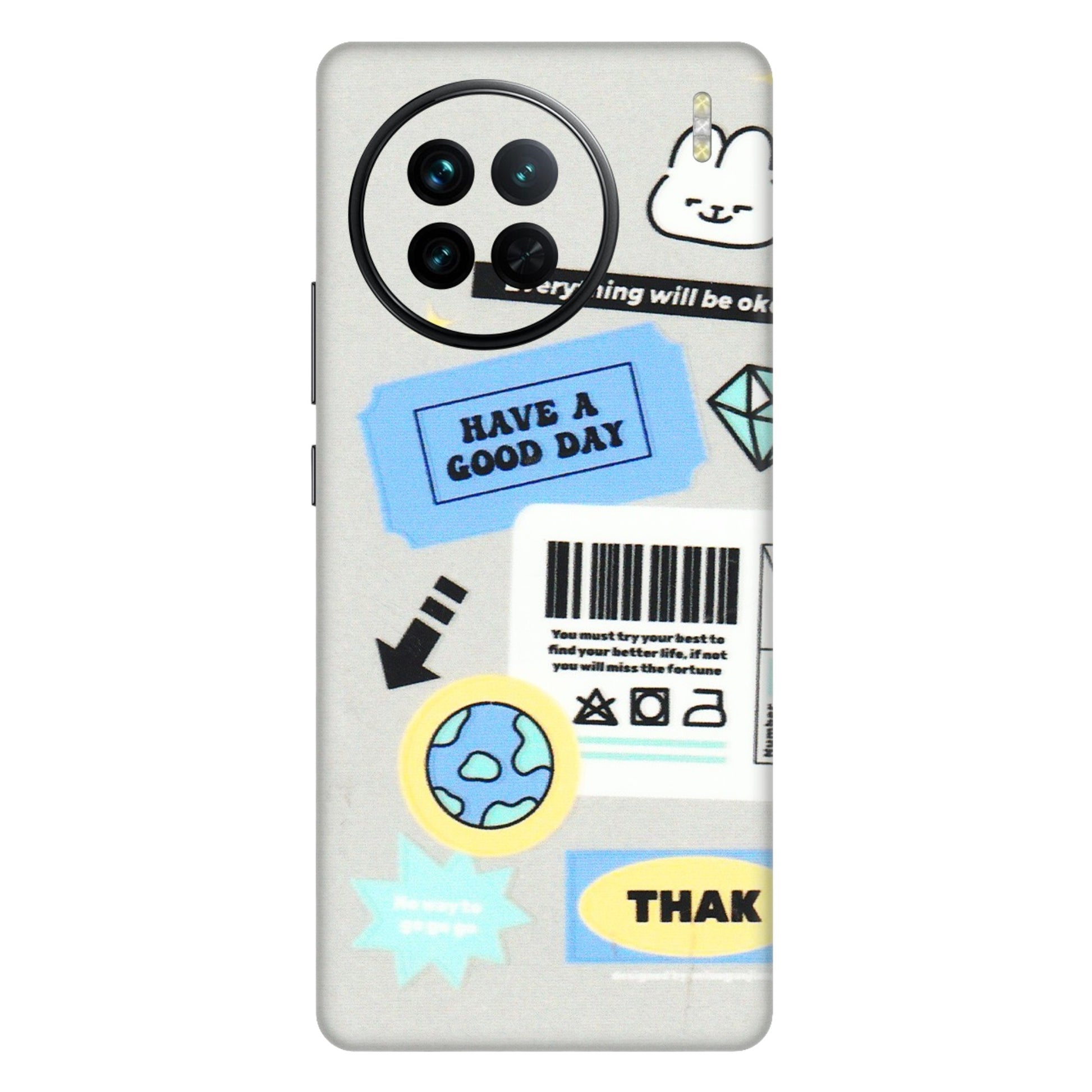 VIVO Z/V/X/T/U/S Series Phone Skins (All Models) - Will Be Okay Design - 3D Embossed Finish (L-316) Vivo X90