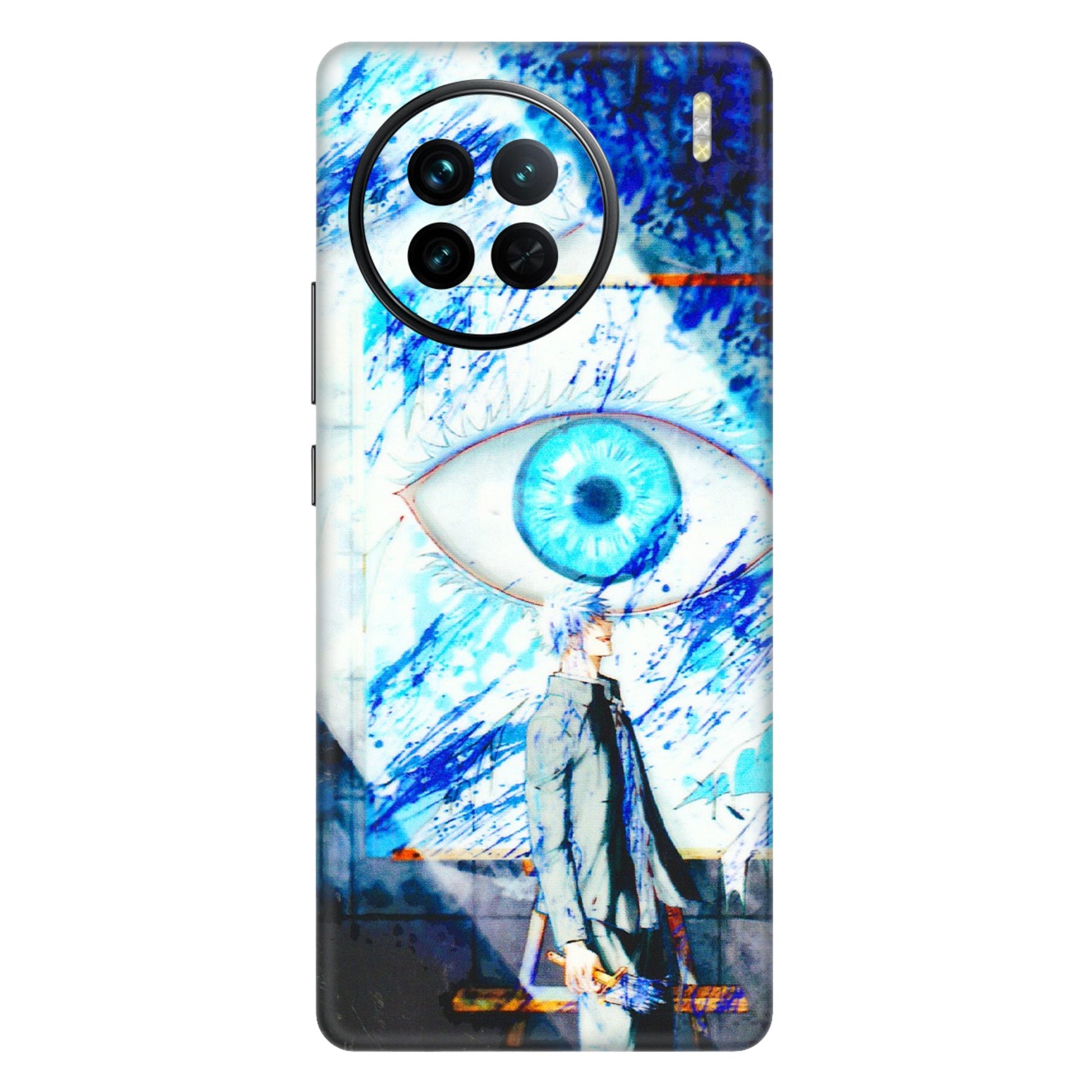 VIVO Z/V/X/T/U/S Series Phone Skins (All Models) - Anime Sea Blue Eye - 3D Embossed Finish (L-318) Vivo X90