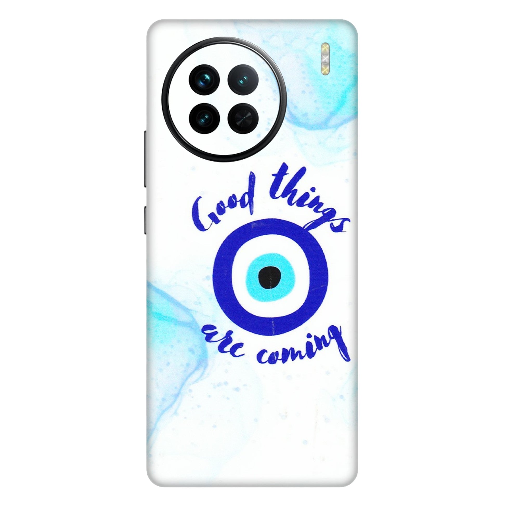 VIVO Z/V/X/T/U/S Series Phone Skins (All Models) - Evil Eye Good Things Are Coming - 3D Embossed Finish (L-322) Vivo X90
