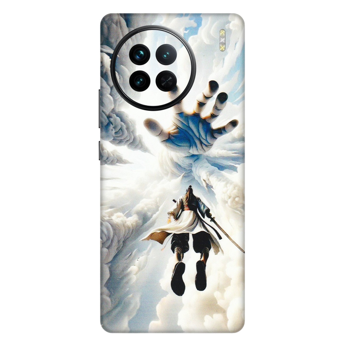 VIVO Z/V/X/T/U/S Series Phone Skins (All Models) - Big Hand With Monkey King - 3D Embossed Finish (L-323) Vivo X90