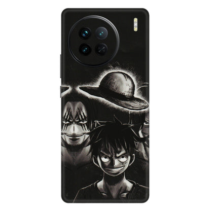 VIVO Z/V/X/T/U/S Series Phone Skins (All Models) - Black Luffy Hat - 3D Embossed Finish (L-57) Vivo X90