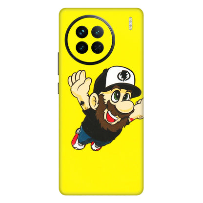 VIVO Z/V/X/T/U/S Series Phone Skins (All Models) - Flying Beardo - 3D Embossed Finish (L-60) Vivo X90