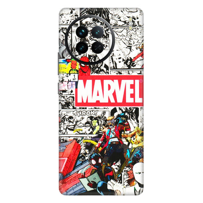 VIVO Z/V/X/T/U/S Series Phone Skins (All Models) - Marvel Colorful Comic - 3D Embossed Finish (L-64) Vivo X90