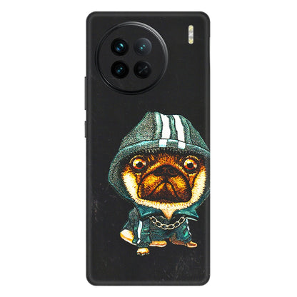 VIVO Z/V/X/T/U/S Series Phone Skins (All Models) - Puppy N Hoodie - 3D Embossed Finish (L-90) Vivo X90