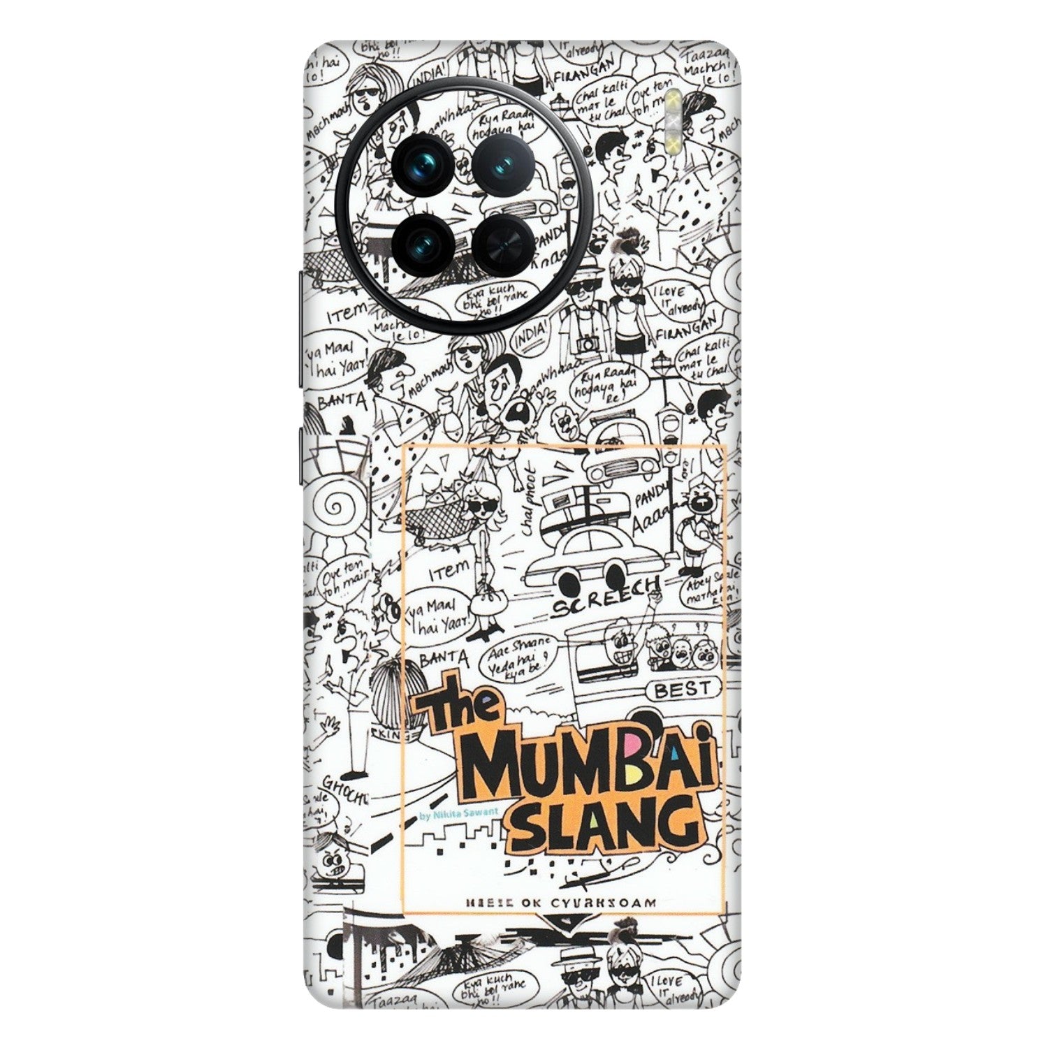 VIVO Z/V/X/T/U/S Series Phone Skins (All Models) - The Mumbai Slang - Matte Finish (M-142) Vivo X90