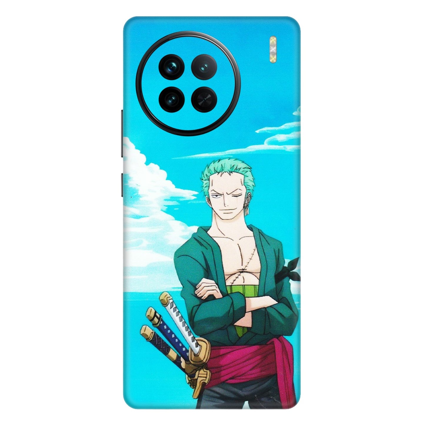 VIVO Z/V/X/T/U/S Series Phone Skins (All Models) - Cool Swordman Zoro Anime - Matte Finish (M-143) Vivo X90