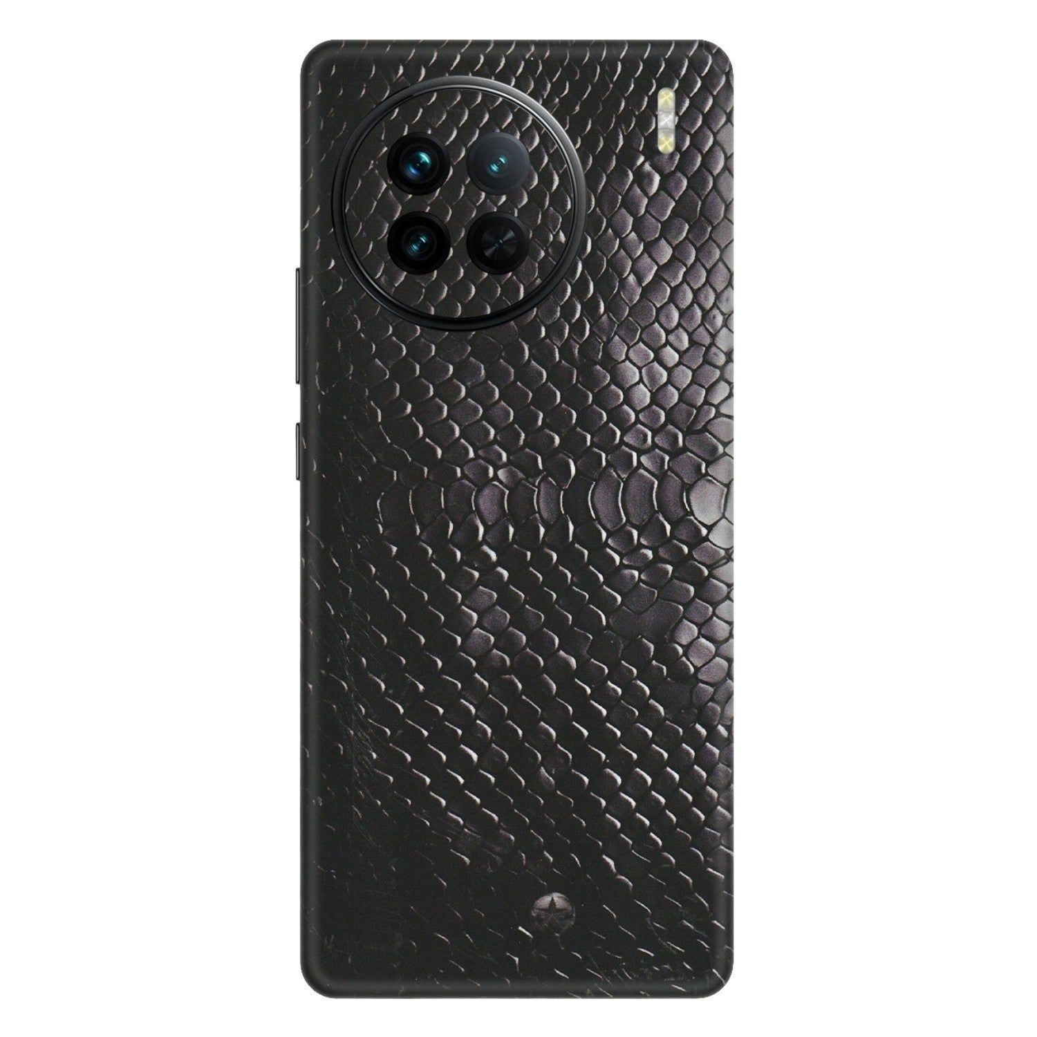 VIVO Z/V/X/T/U/S Series Phone Skins (All Models) - Black Snack Leather - Matte Finish (M-147) Vivo X90