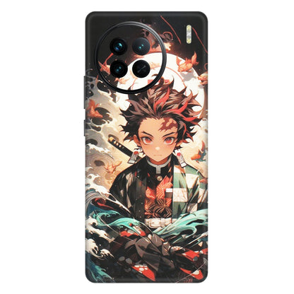 VIVO Z/V/X/T/U/S Series Phone Skins (All Models) - Tanjiro Demon Slayer Anime - Matte Finish (M-158) Vivo X90