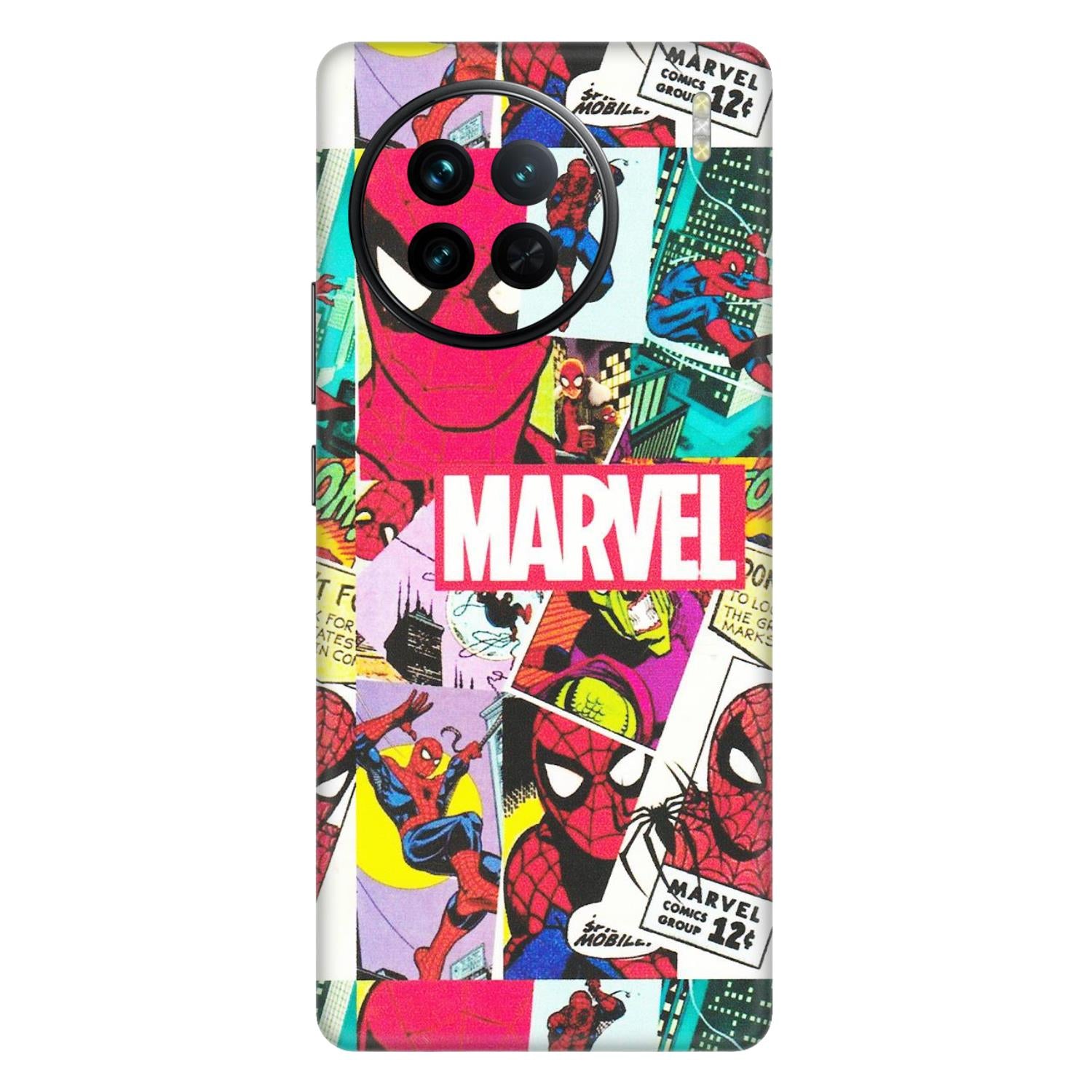 VIVO Z/V/X/T/U/S Series Phone Skins (All Models) - Marvel Comic Spiderman Grafitti - Matte Finish (M-72) Vivo X90