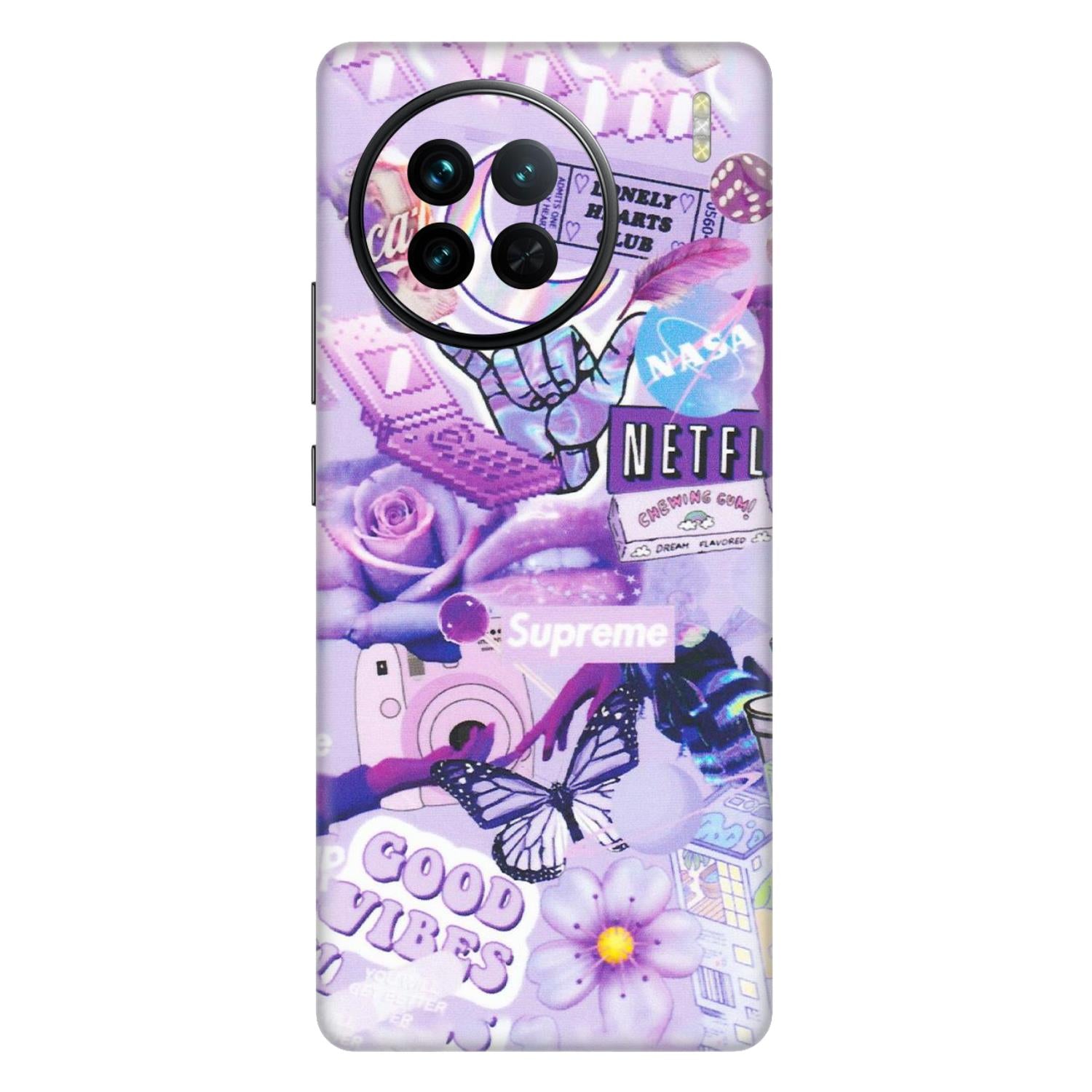 VIVO Z/V/X/T/U/S Series Phone Skins (All Models) - Supreme Purple Magic - Matte Finish (M-88) Vivo X90